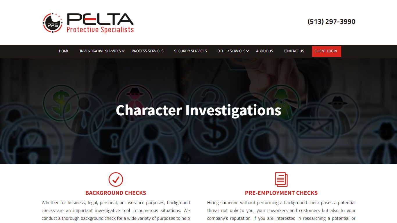 Character Investigations - Pelta Protective Specialists
